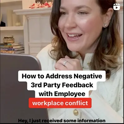 How to address negative 3rd party feedback with employee